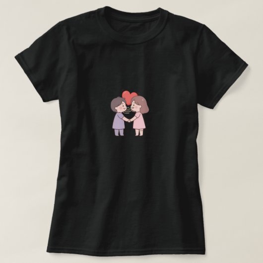 かわいい女の子 Tシャツ (デザイン正面)