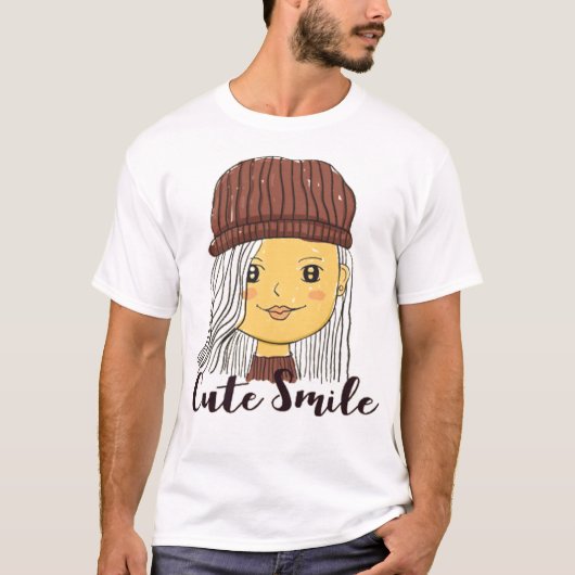 かわいい女の子 Tシャツ (正面)