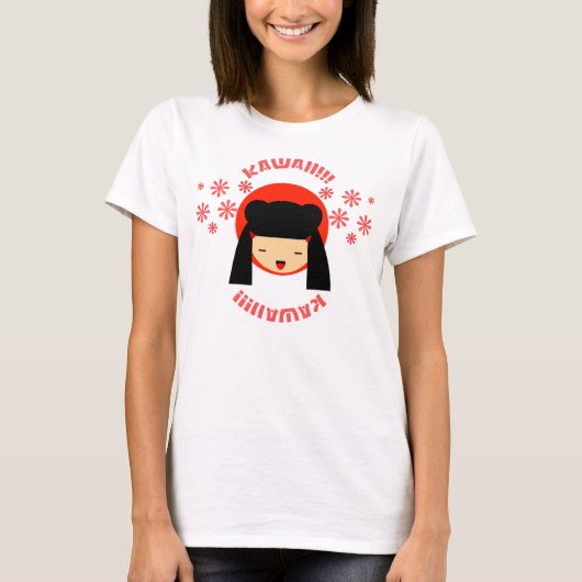 かわいい女の子 Tシャツ (正面)