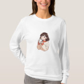 かわいい女の子 Tシャツ (正面)