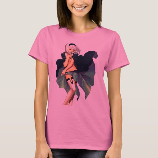 かわいい女の子 Tシャツ (正面)