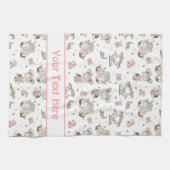 かわいい女の読子の本の贈り物アイディア キッチンタオル (横)