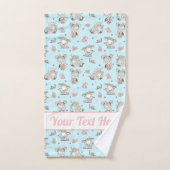 かわいい女の読子の本の贈り物アイディア バスタオルセット (ハンドタオル)