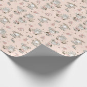 かわいい女の読子の本を贈るアイディア ラッピングペーパー (角)