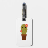 かわいい女の赤ちゃんのサボテン ラゲッジタグ (裏面縦)