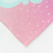 かわいい女の赤ちゃんのユニコーンは一流のblankeを加えます フリースブランケット (角)