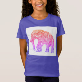 かわいい女パターン（の模様が）あるの子ゾウTシャツ Tシャツ