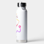 かわいい女パーソナライズされた性ナースモノグラムギフト ウォーターボトル (左面)