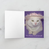 かわいい女ユーモアのある性誕生日 カード (内部)