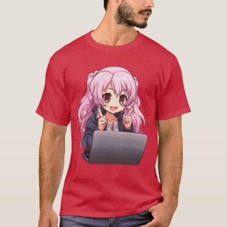 かわいい女子アニメ&ゲーム大好きアニメ好きな友達 Tシャツ