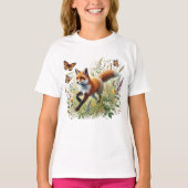 かわいい女子キツネ好き Tシャツ (正面)