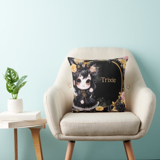 かわいい女子ゴシックかわいいカスタムデコールギフトアニメ クッション (椅子)