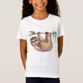 かわいい女子ナマケモノ好き Tシャツ (正面)
