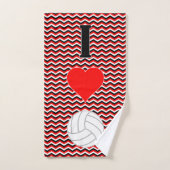 かわいい女子バレーボール選手バスルーム用タオルセット バスタオルセット (ハンドタオル)