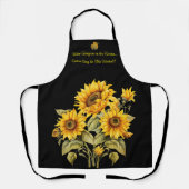 かわいい女子ミディアムオールオーバープリントエプロン エプロン (正面)