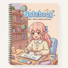 かわいい女子学生ノート ノートブック