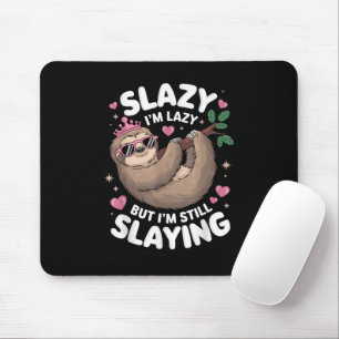 かわいい女子 Funny Animal Sloth Slay Meme Trend マウスパッド