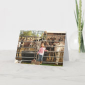 かわいい女性のカーボーイのナースの程度の卒業生のお祝い カード (正面)