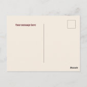 かわいい女性のカーボーイのメッセージの追加 ポストカード (裏面)