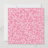 かわいい女性のカーボーイの誕生日パーティーのラッソ招待状カード 招待状 (裏面)