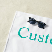 かわいい女性のカーボーイライディングポニーサンダー_コーブ ビーチタオル (インサイチュ)