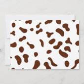 かわいい女性のカーボーイ誕生日フォト招待状 招待状 (裏面)