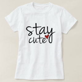 かわいい女性のティーを過ごす Tシャツ
