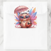 かわいい女性のバグ スクエアシール (バッグ)