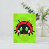 かわいい女性のバグ ポストカード (スタンド正面)