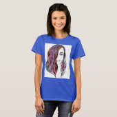 かわいい女性のTシャツと写真 Tシャツ (正面フル)
