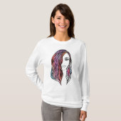 かわいい女性のTシャツと写真 Tシャツ (正面フル)