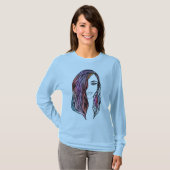 かわいい女性のTシャツと写真 Tシャツ (正面フル)