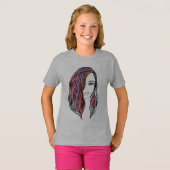 かわいい女性のTシャツと写真 Tシャツ (正面フル)