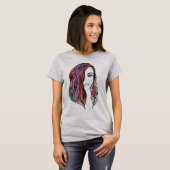 かわいい女性のTシャツと写真 Tシャツ (正面フル)