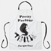 かわいい女性ヘアスタイリングエプロン エプロン (正面)
