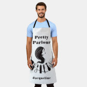 かわいい女性ヘアスタイリングエプロン エプロン (着用した状態)