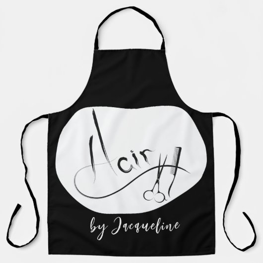かわいい女性ヘアスタイリングエプロン エプロン (正面)