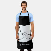 かわいい女性ヘアスタイリングエプロン エプロン (着用した状態)