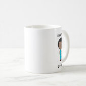 かわいい女性医者アフリカ系アメリカ人マグ コーヒーマグカップ (正面右)