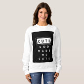 かわいい女性用スウェットシャツ スウェットシャツ (正面フル)