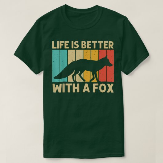 かわいい女男性へ性Fennec For Lover Arctic Fores Tシャツ (デザイン正面)