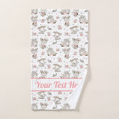 かわいい女読の子の本の贈り物アイディア バスタオルセット (ハンドタオル)