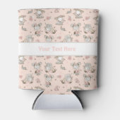 かわいい女読の子の本の贈り物アイディア 缶クーラー (正面)