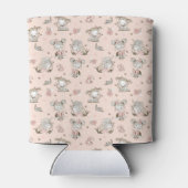 かわいい女読の子の本の贈り物アイディア 缶クーラー (裏面)