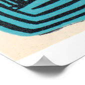 かわいい女10代のの子レトロヴィンテージバレンタインポスター ポスター (角)