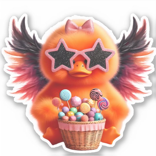 かわいい女 シール (正面)