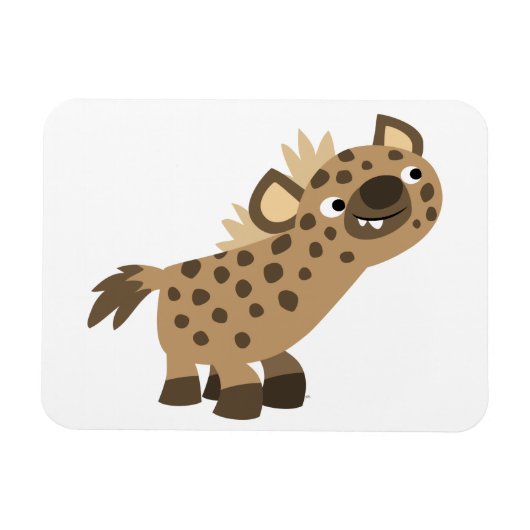 かわいい好奇心マンガハイエナフレキシブルマグネット マグネット (横)