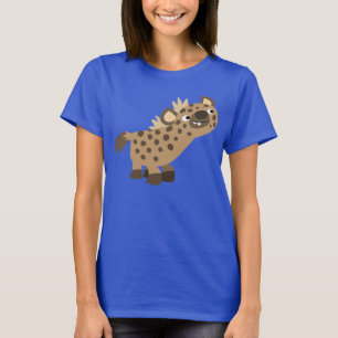 かわいい好奇心マンガHyena女性Tシャツ Tシャツ