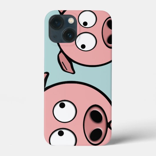 かわいい好奇豚 Case-Mate iPhoneケース (裏面)