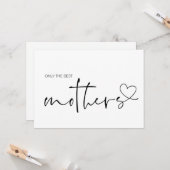 かわいい妊娠が母を明らかにする私たちは期待しているベビー カード (正面/裏面インサイチュ)